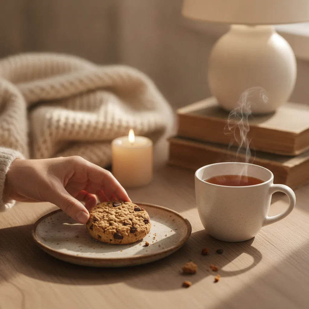 biscuit protéiné thé café association