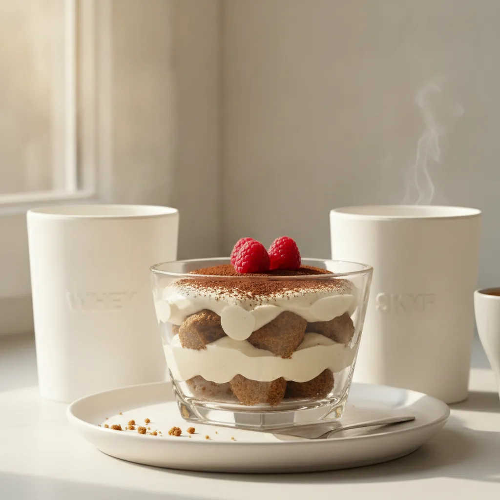 Dessert protéiné tiramisu | La recette healthy maison - dessert proteine tiramisu recette